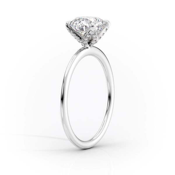 The Petal Kamellie Set With A 2.5 Carat Marquise Lab Diamond Cheap