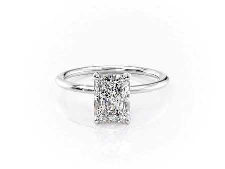 The Petal Kamellie Set With A 1.5 Carat Radiant Lab Diamond Online