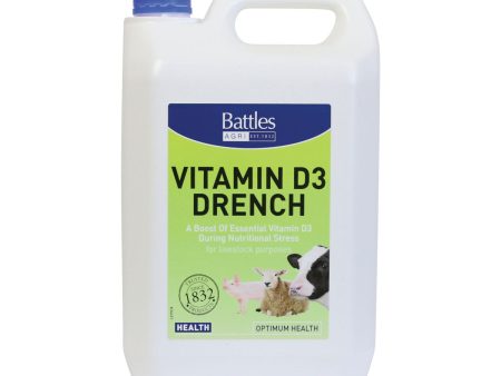 Battles Vitamin D3 Drench - 5 litre Online now