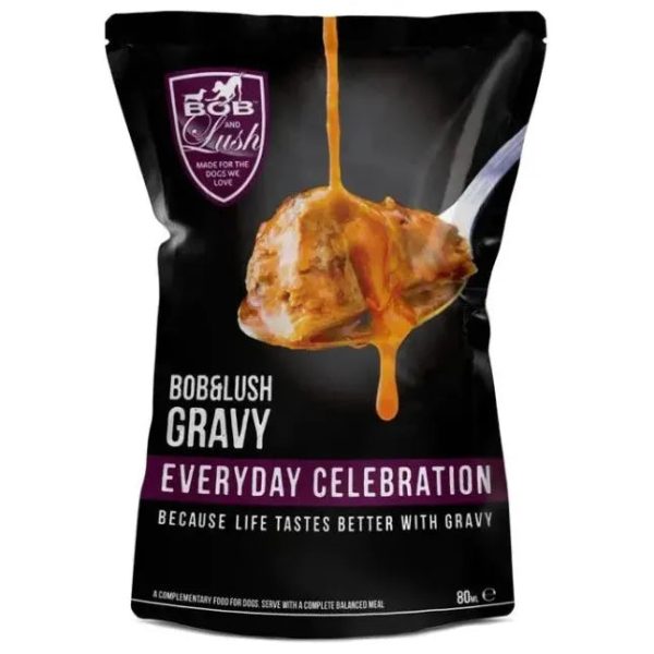 Bob and Lush Gravy Wet Dog Food in Pouches 8x85ml Sale