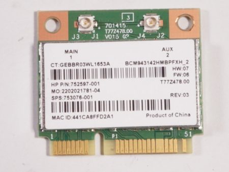 New 753076-001 Hp Laptop Wireless Card on Sale