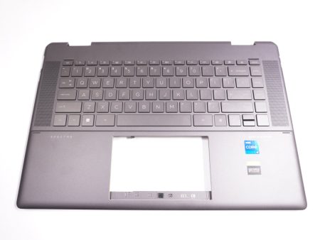 New AM39C000410CAT2 Hp Laptop US Palmrest Keyboard Ash Dark Gray For Discount