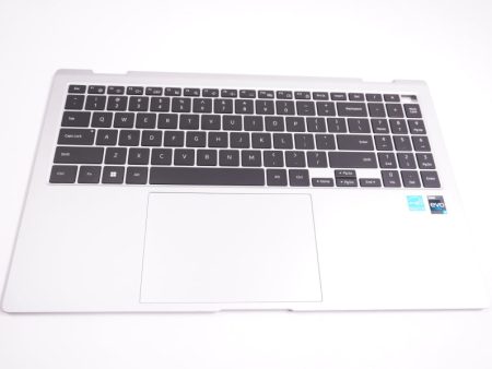 New BA59-04674A Samsung Laptop US Palmrest Keyboard Silver For Sale